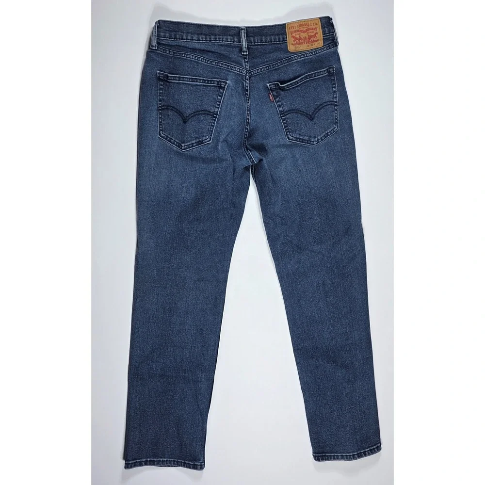 Levis 541 Athletic Taper Dark Wash Blue Denim Jeans Mens 32x30